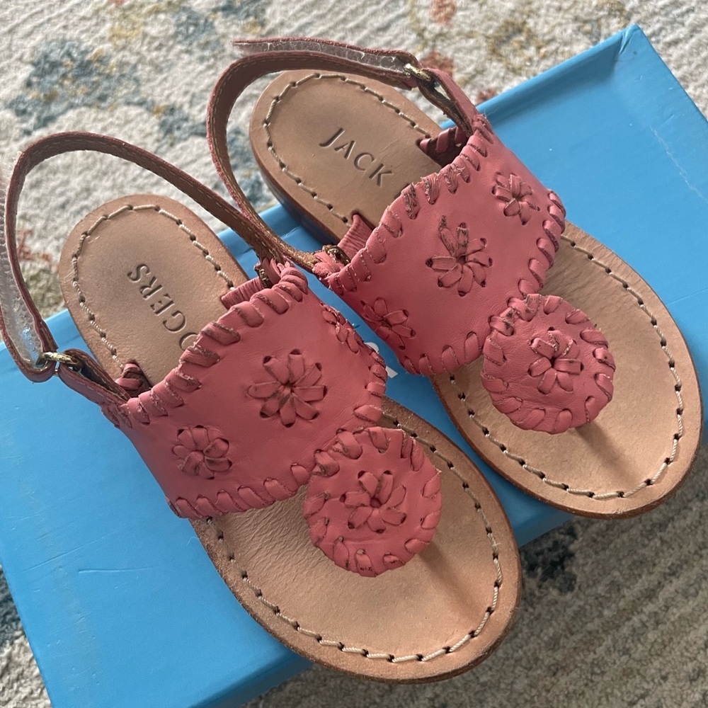 JACK ROGERS - Toddler Jacks, size 8, Rose